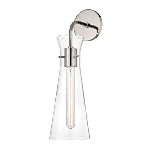 Mitzi by Hudson Valley Lighting Anya Wall Sconce Polished Nickel