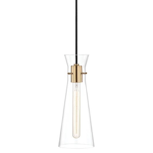 Mitzi by Hudson Valley Lighting Anya Pendant Aged Brass