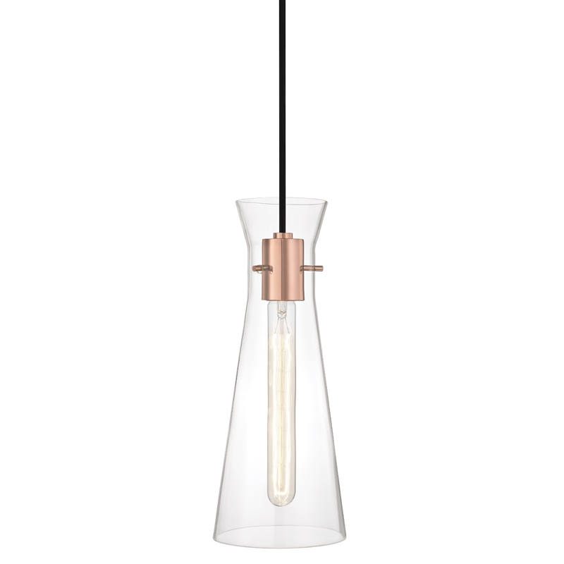 Mitzi by Hudson Valley Lighting Anya Pendant Copper, Polished Copper