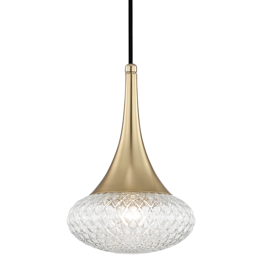 Mitzi by Hudson Valley Lighting Bella Pendant Brass, Antique Brass, Aged Brass