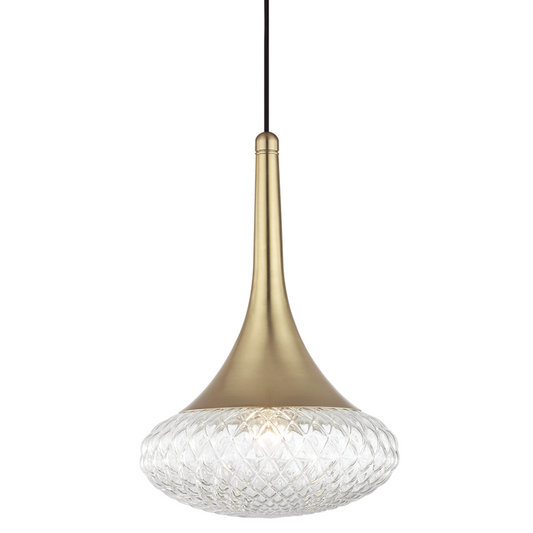 Mitzi by Hudson Valley Lighting Bella Pendant Brass, Antique Brass, Aged Brass