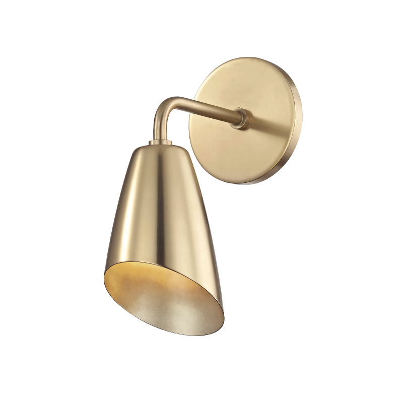 Mitzi by Hudson Valley Lighting Kai Wall Sconce Aged Brass