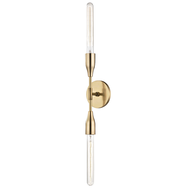 Mitzi by Hudson Valley Lighting Tara Wall Sconce Aged Brass