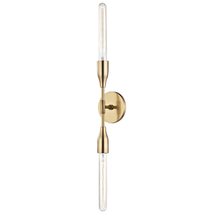 Mitzi by Hudson Valley Lighting Tara Wall Sconce Aged Brass