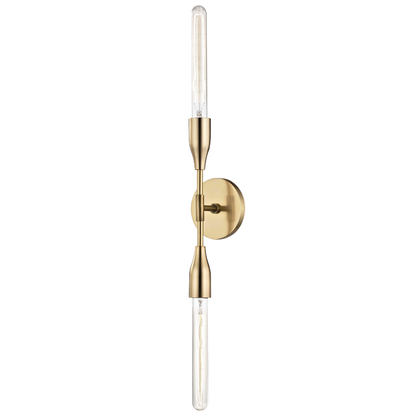 Mitzi by Hudson Valley Lighting Tara Wall Sconce Aged Brass