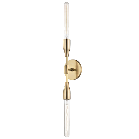 Mitzi by Hudson Valley Lighting Tara Wall Sconce Aged Brass