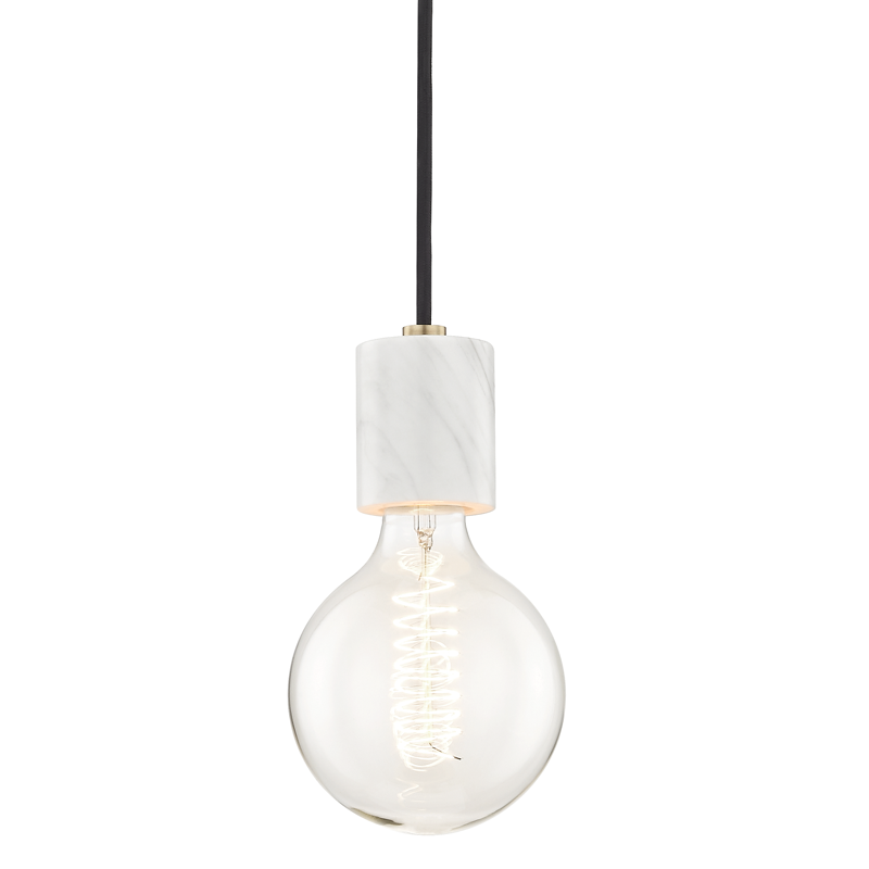 Mitzi by Hudson Valley Lighting Asime Pendant Aged Brass