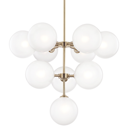 Mitzi by Hudson Valley Lighting Ashleigh Chandelier Brass, Antique Brass, Aged Brass