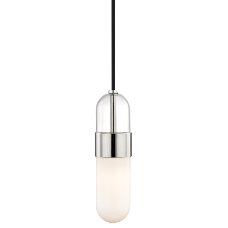 Mitzi by Hudson Valley Lighting Emilia Pendant Nickel, Polished Nickel