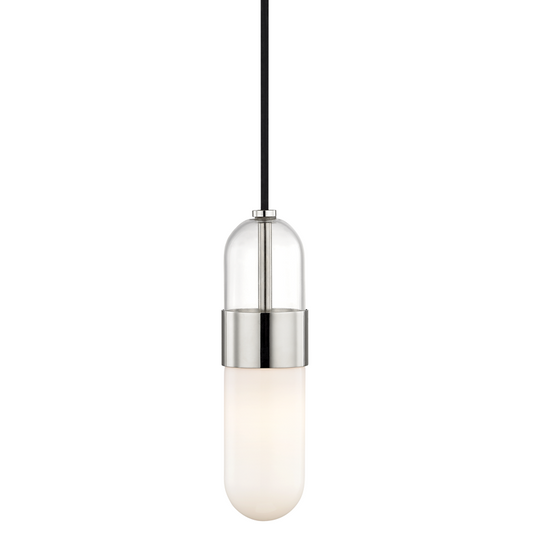 Mitzi by Hudson Valley Lighting Emilia Pendant Nickel, Polished Nickel