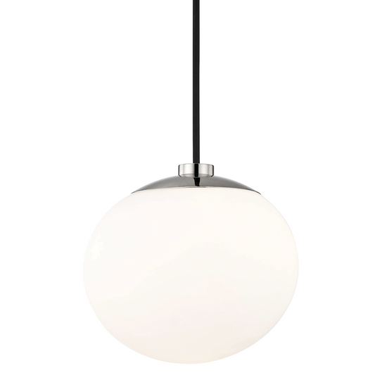Mitzi by Hudson Valley Lighting Estee Pendant Nickel, Polished Nickel