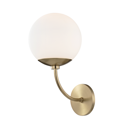 Mitzi by Hudson Valley Lighting Carrie Wall Sconce Aged Brass
