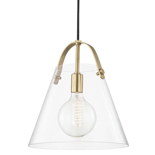 Mitzi by Hudson Valley Lighting Karin Pendant Aged Brass