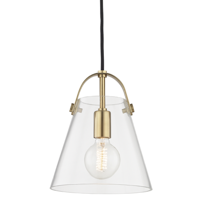 Mitzi by Hudson Valley Lighting Karin Pendant Aged Brass