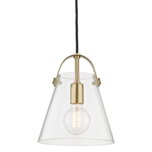 Mitzi by Hudson Valley Lighting Karin Pendant Aged Brass