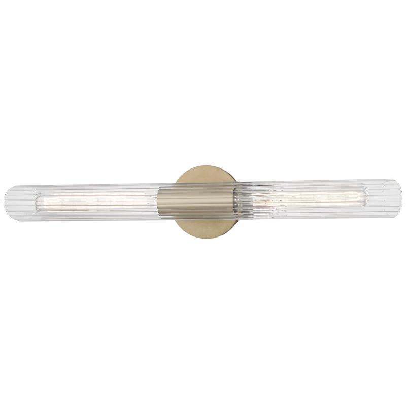 Mitzi by Hudson Valley Lighting Cecily Wall Sconce Aged Brass