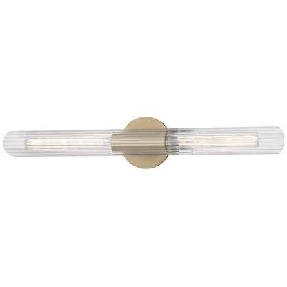 Mitzi by Hudson Valley Lighting Cecily Wall Sconce Aged Brass