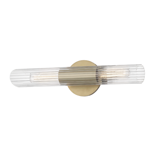 Mitzi by Hudson Valley Lighting Cecily Wall Sconce Aged Brass