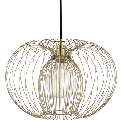 Mitzi by Hudson Valley Lighting Jasmine Pendant, 1-Light, Large, Polished Brass, 17"W (H181701L-PB 608QDRX) Polished Brass