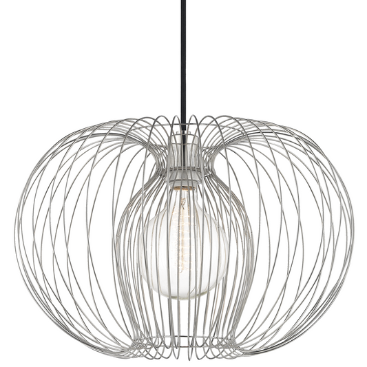 Mitzi by Hudson Valley Lighting Jasmine Large Pendant Nickel, Polished Nickel