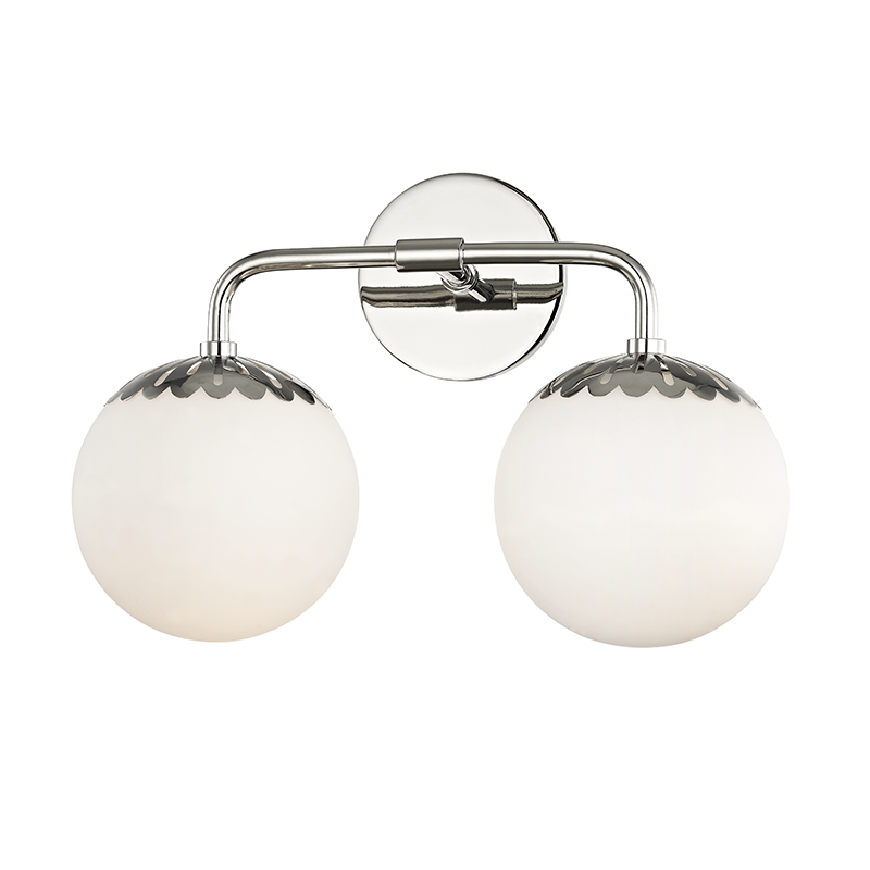 Mitzi by Hudson Valley Lighting Paige Bath Wall Sconce Polished Nickel