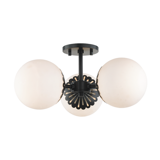 Mitzi by Hudson Valley Lighting Paige Semi-Flush Mount Bronze, Olde Bronze
