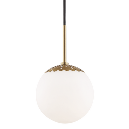 Mitzi by Hudson Valley Lighting Paige Pendant Aged Brass