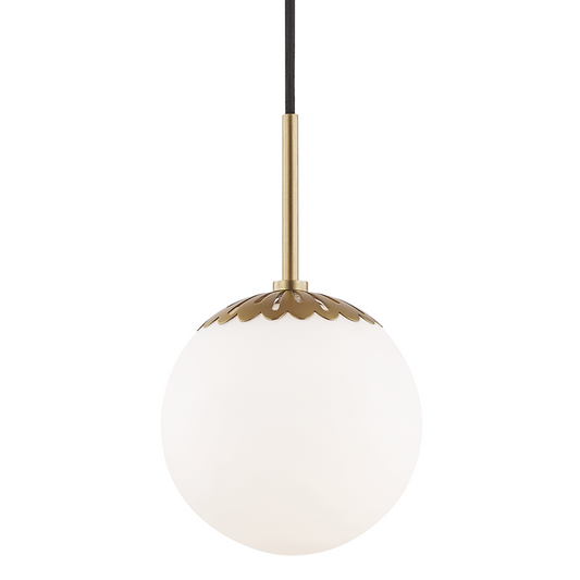 Mitzi by Hudson Valley Lighting Paige Pendant Aged Brass