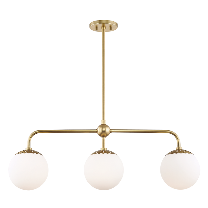 Mitzi by Hudson Valley Lighting Paige Island Light Brass, Antique Brass, Aged Brass