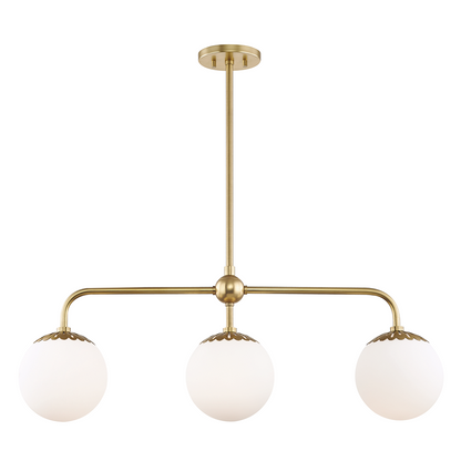 Mitzi by Hudson Valley Lighting Paige Island Light Brass, Antique Brass, Aged Brass