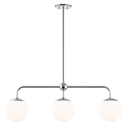 Mitzi by Hudson Valley Lighting Paige Island Light Nickel, Polished Nickel