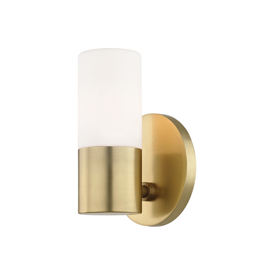 Mitzi by Hudson Valley Lighting Lola Wall Sconce Aged Brass