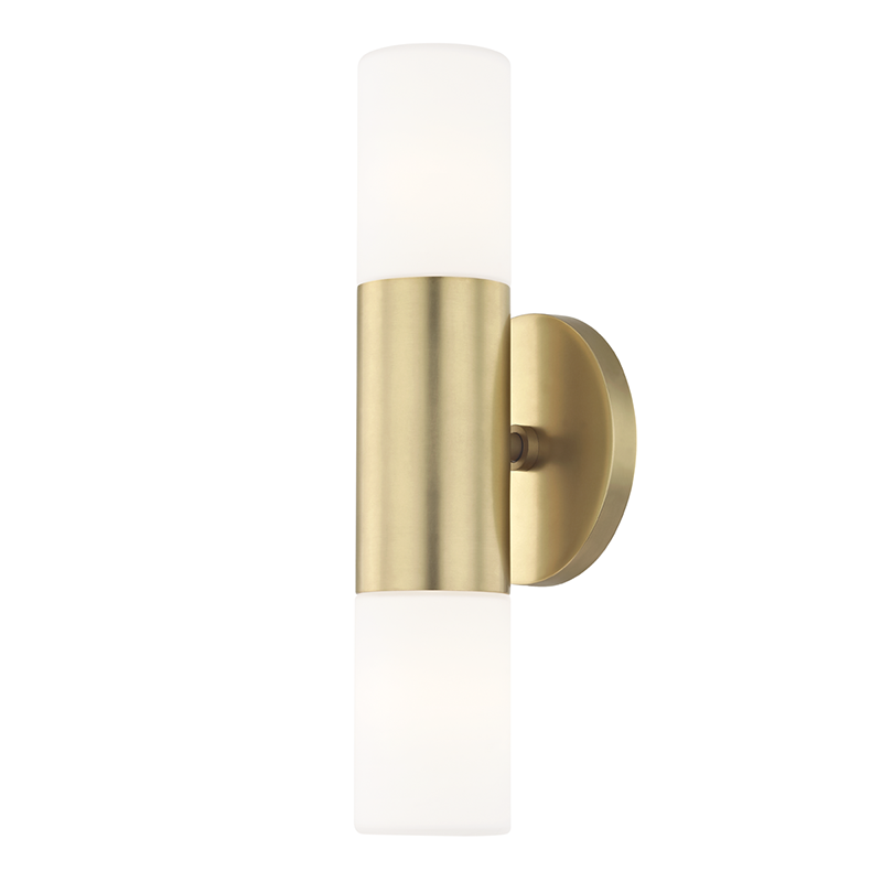 Mitzi by Hudson Valley Lighting Lola Wall Sconce Aged Brass