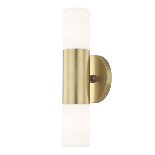 Mitzi by Hudson Valley Lighting Lola Wall Sconce Aged Brass