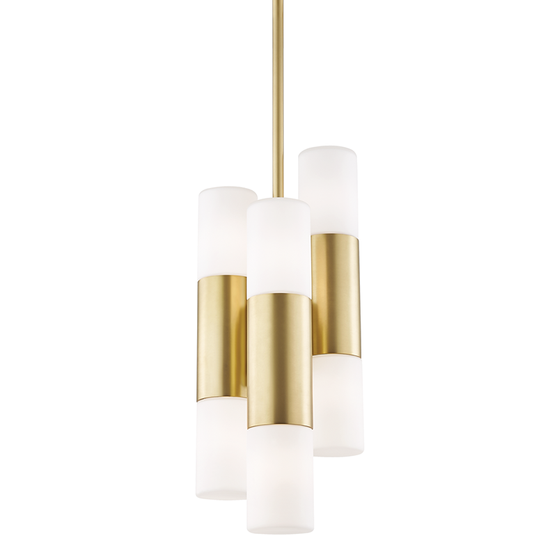 Mitzi by Hudson Valley Lighting Lola Pendant Brass, Antique Brass, Aged Brass