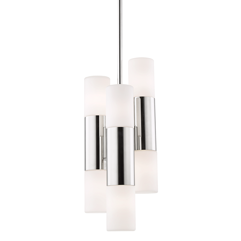 Mitzi by Hudson Valley Lighting Lola Pendant Nickel, Polished Nickel