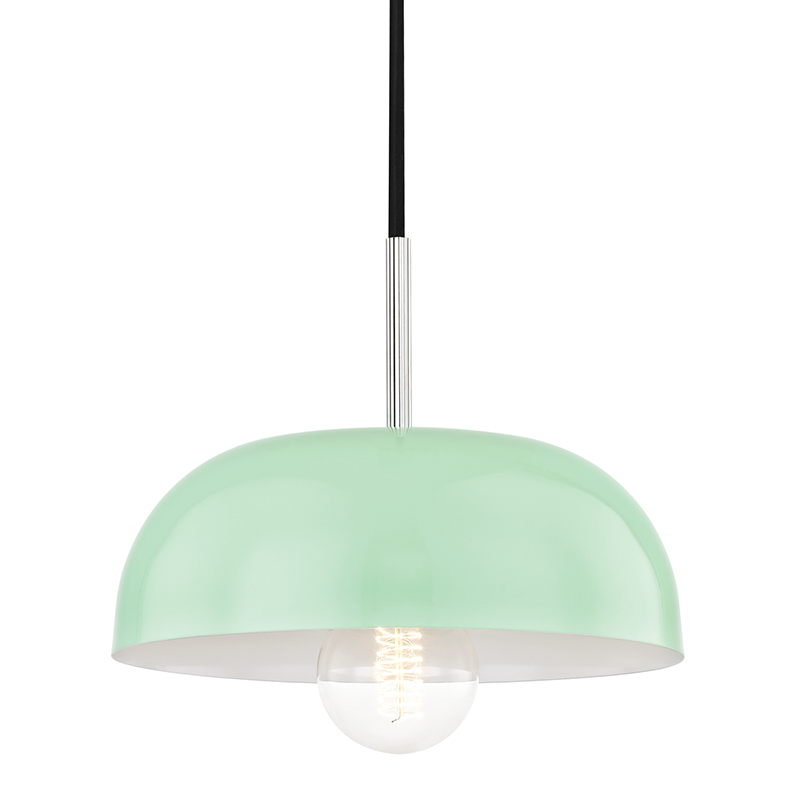 Mitzi by Hudson Valley Lighting Avery Small Pendant Polished Nickel, Mint