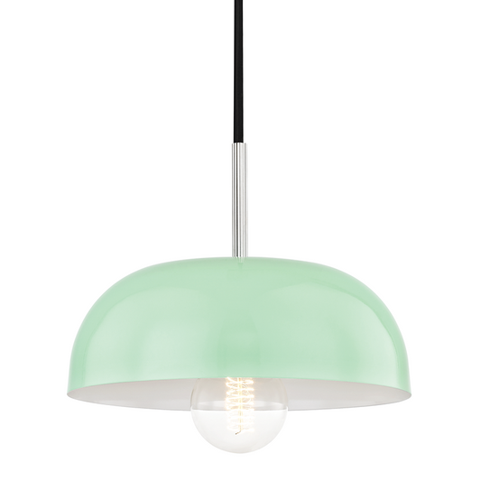 Mitzi by Hudson Valley Lighting Avery Small Pendant Polished Nickel, Mint