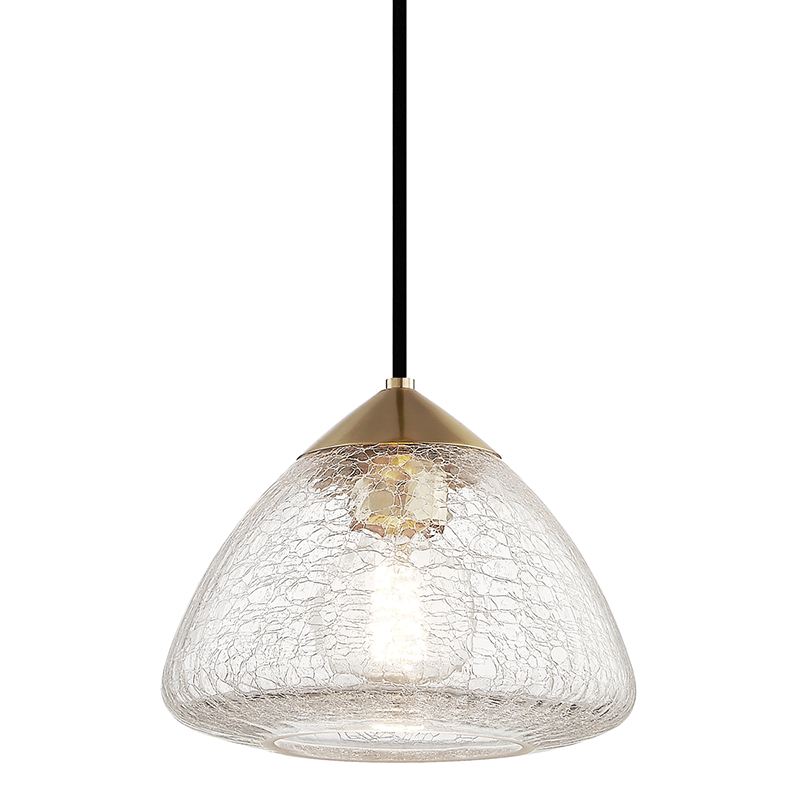 Mitzi by Hudson Valley Lighting Maya Small Pendant Brass, Antique Brass, Aged Brass