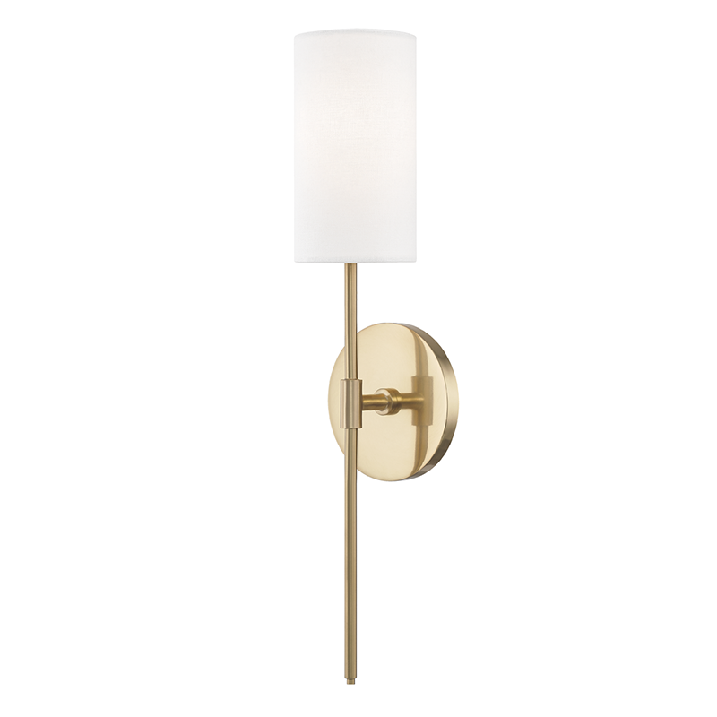 Mitzi by Hudson Valley Lighting Olivia Wall Sconce Aged Brass