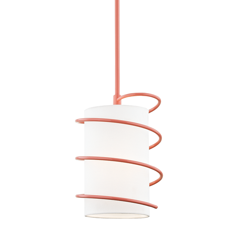 Mitzi by Hudson Valley Lighting Carly Small Pendant Pink