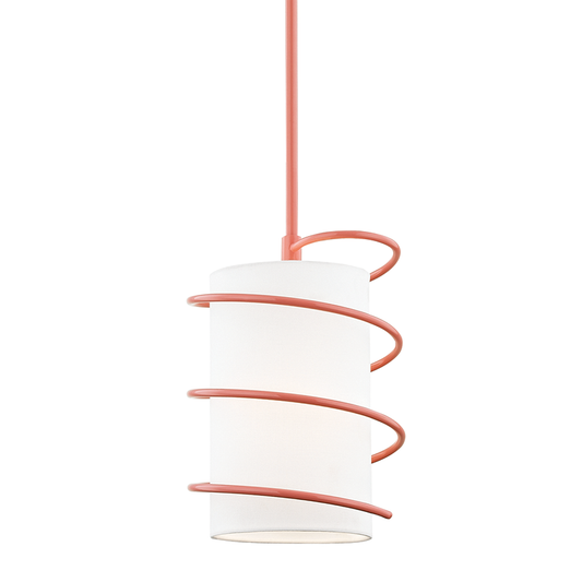 Mitzi by Hudson Valley Lighting Carly Small Pendant Pink