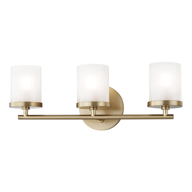 Mitzi by Hudson Valley Lighting Ryan Bath Vanity Light Aged Brass