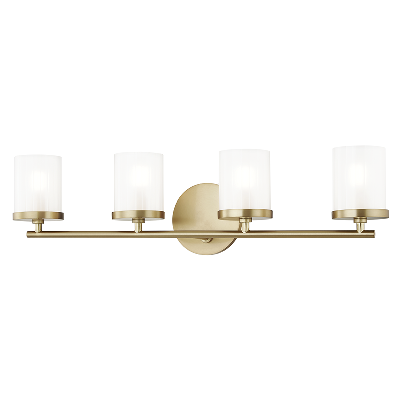 Mitzi by Hudson Valley Lighting Ryan Bath Vanity Light Aged Brass