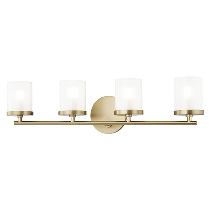 Mitzi by Hudson Valley Lighting Ryan Bath Vanity Light Aged Brass