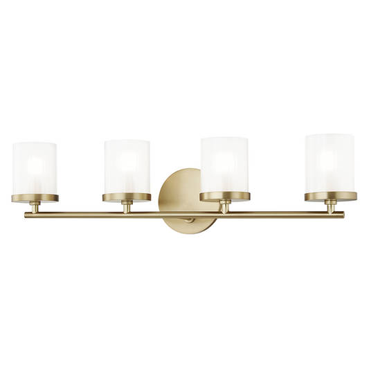 Mitzi by Hudson Valley Lighting Ryan Bath Vanity Light Aged Brass
