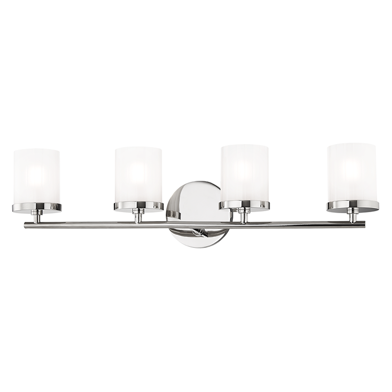 Mitzi by Hudson Valley Lighting Ryan Bath Vanity Light Nickel, Polished Nickel