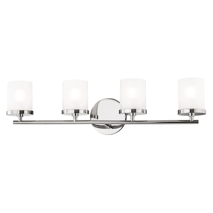 Mitzi by Hudson Valley Lighting Ryan Bath Vanity Light Nickel, Polished Nickel