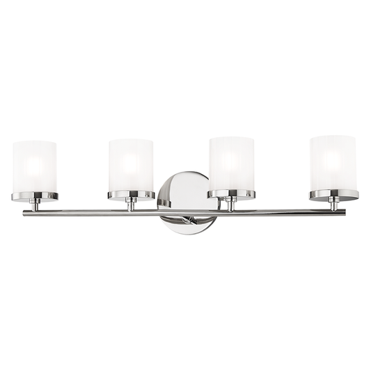 Mitzi by Hudson Valley Lighting Ryan Bath Vanity Light Nickel, Polished Nickel