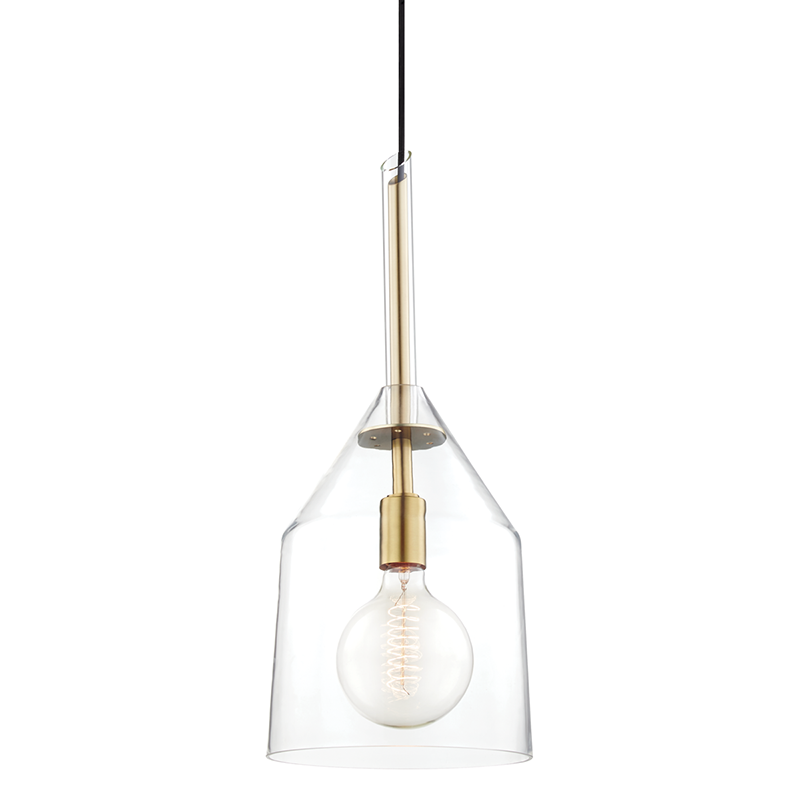 Mitzi by Hudson Valley Lighting Sloan Large Pendant Brass, Antique Brass, Aged Brass